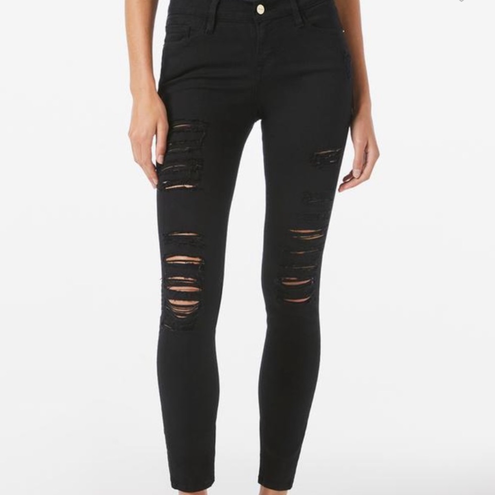 Frame Black Skinny Jeans